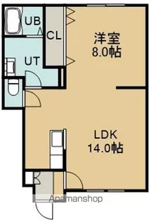 アメニティコートK H【1階】の間取り